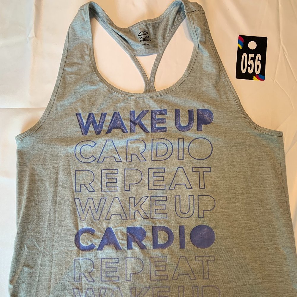 Champion Duodry Active Tank Sz. L Gray printed 056